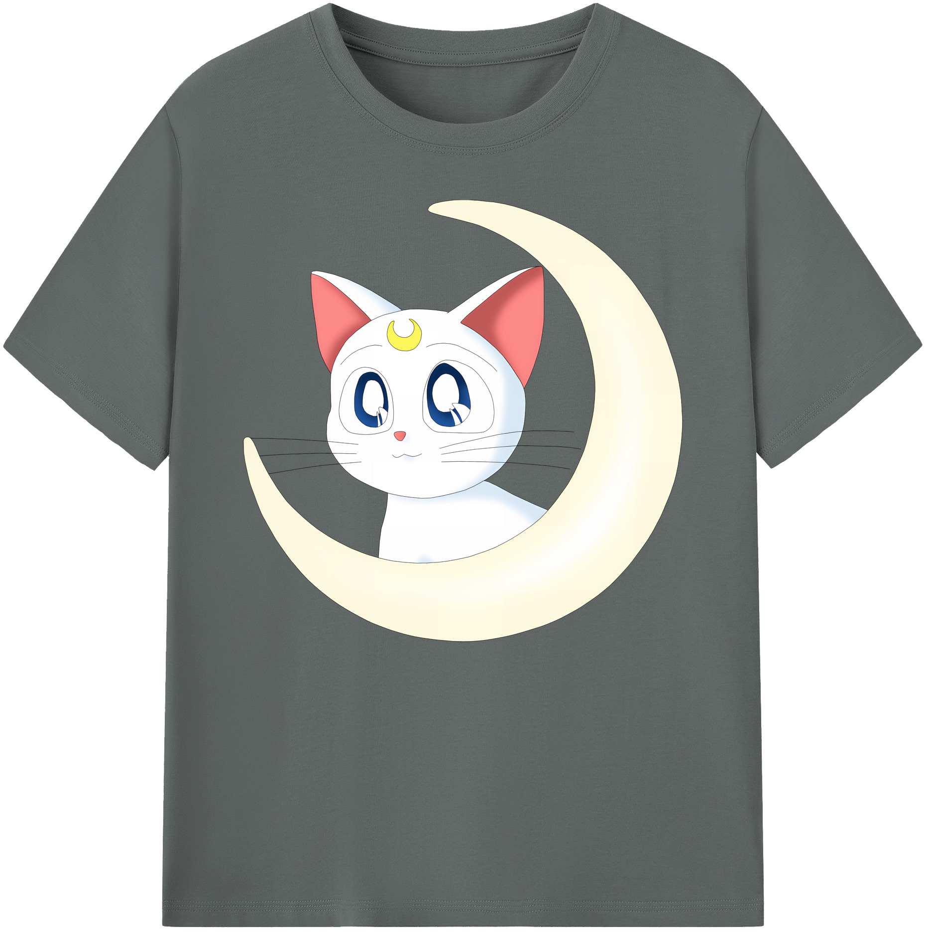 （画像用） 美少女戦士セーラームーン Sailor Moon 綿100％ メンズ半袖Tシャツ｜肌触りやわらか＆通気性